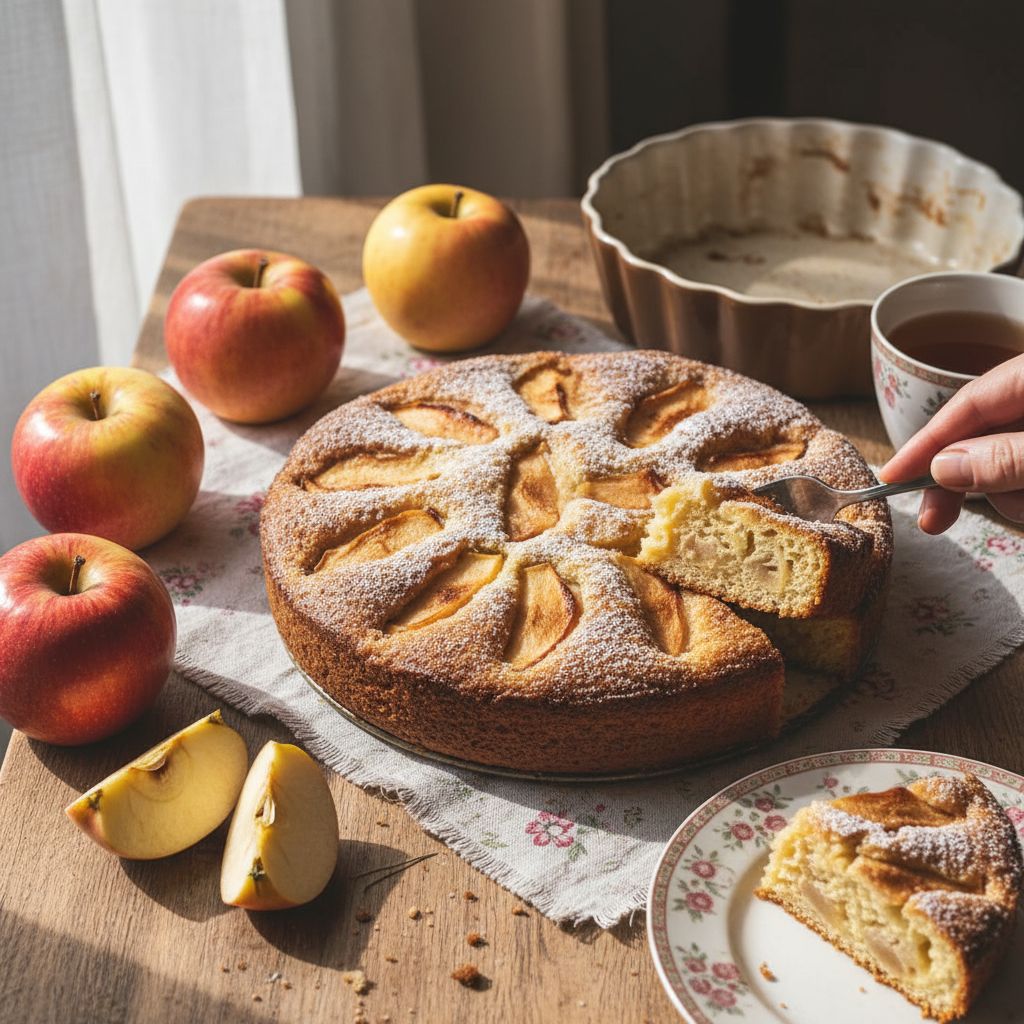 Gateau pommes vegan grand mere