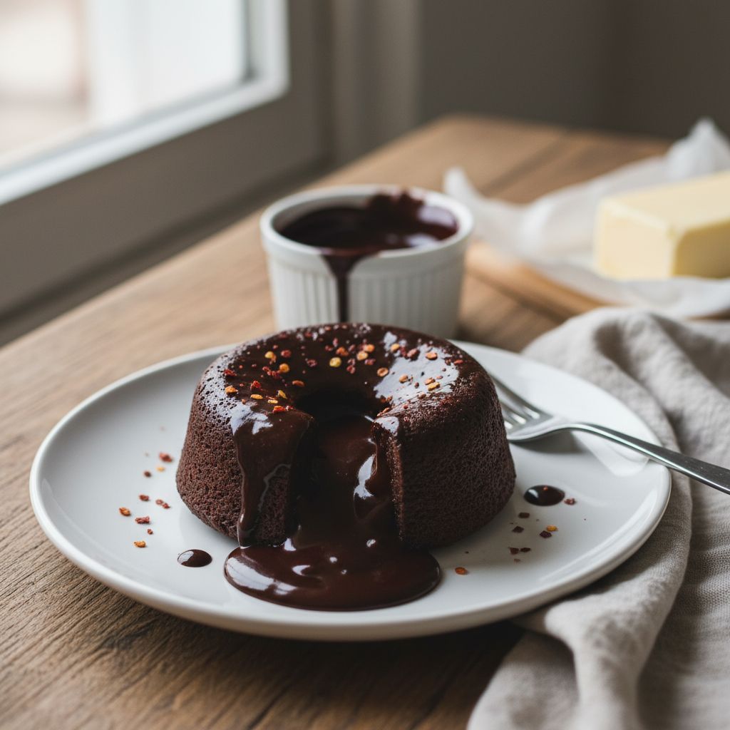 Moelleux au chocolat et piment d’Espelette