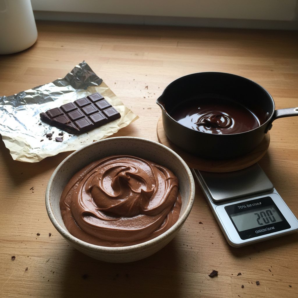 Mousse au chocolat végétarienne