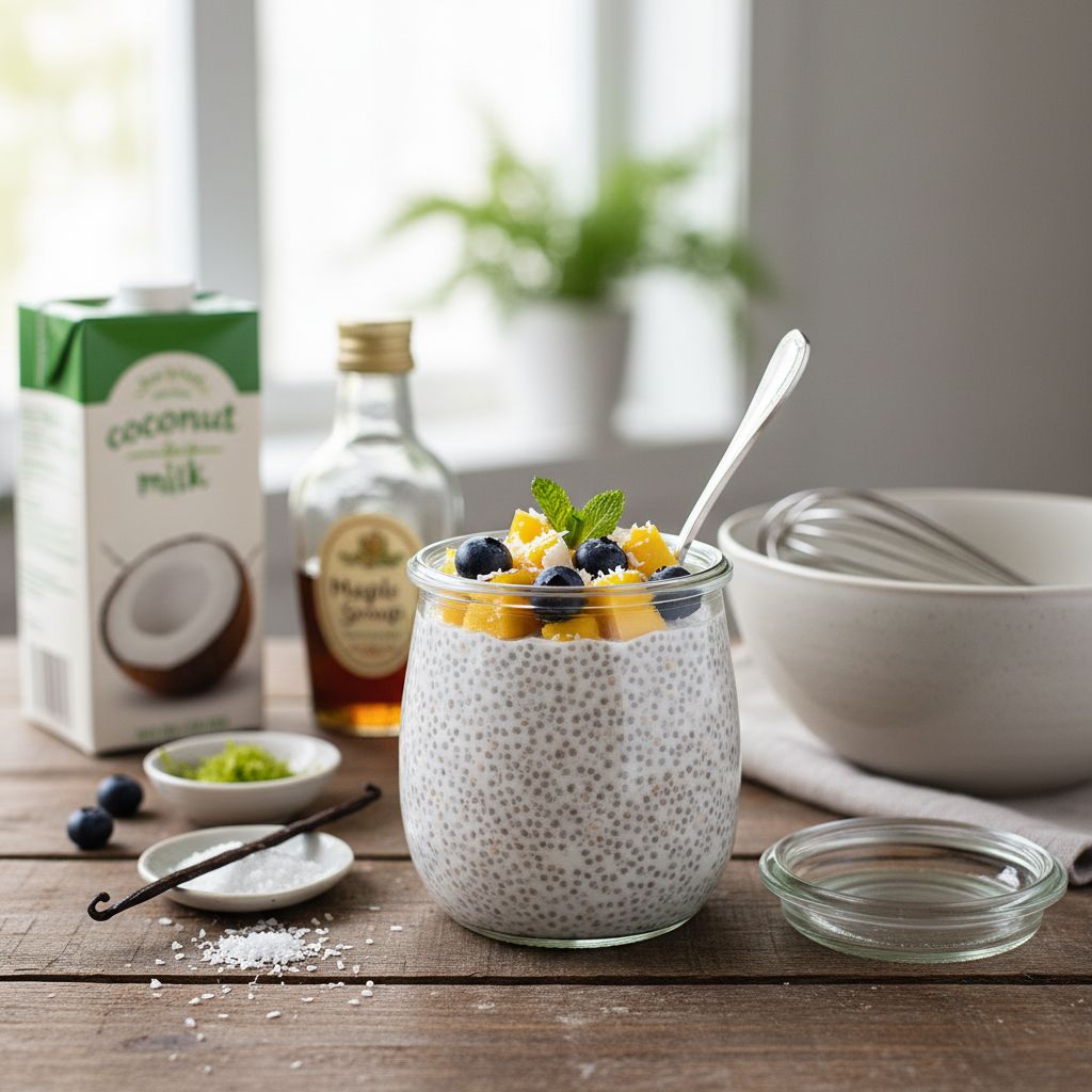 Pudding de chia au lait de coco