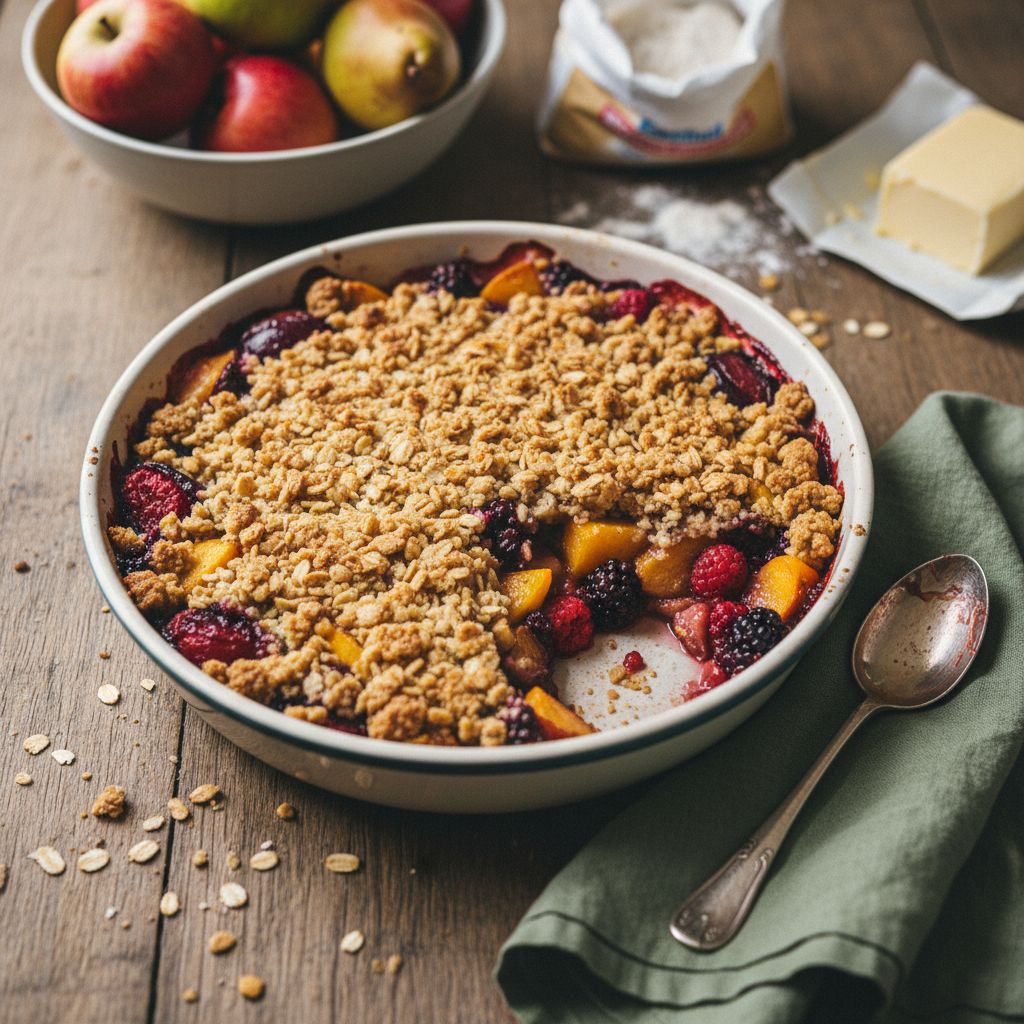 Crumble aux fruits de saison
