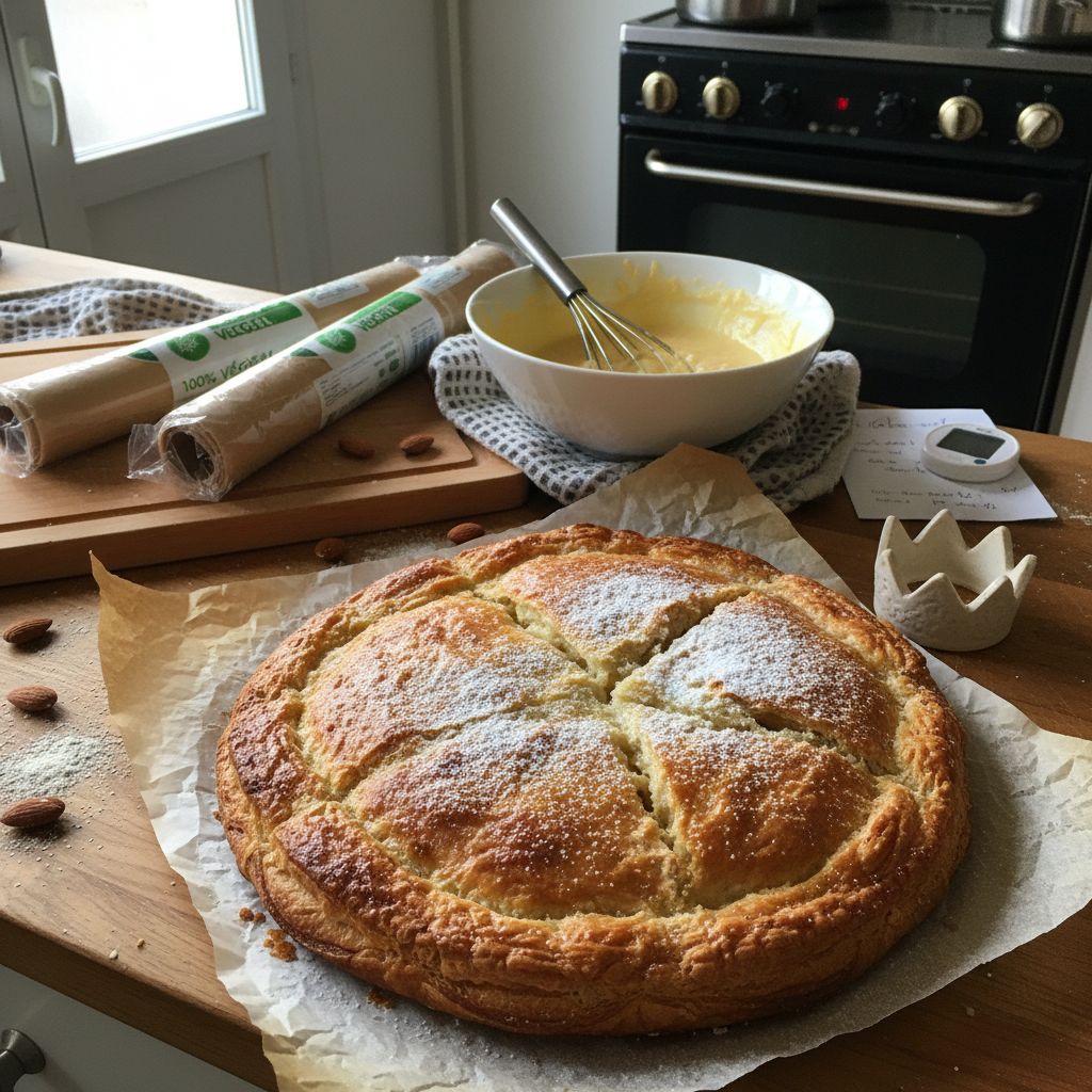 Galette rois vegan frangipane terminé