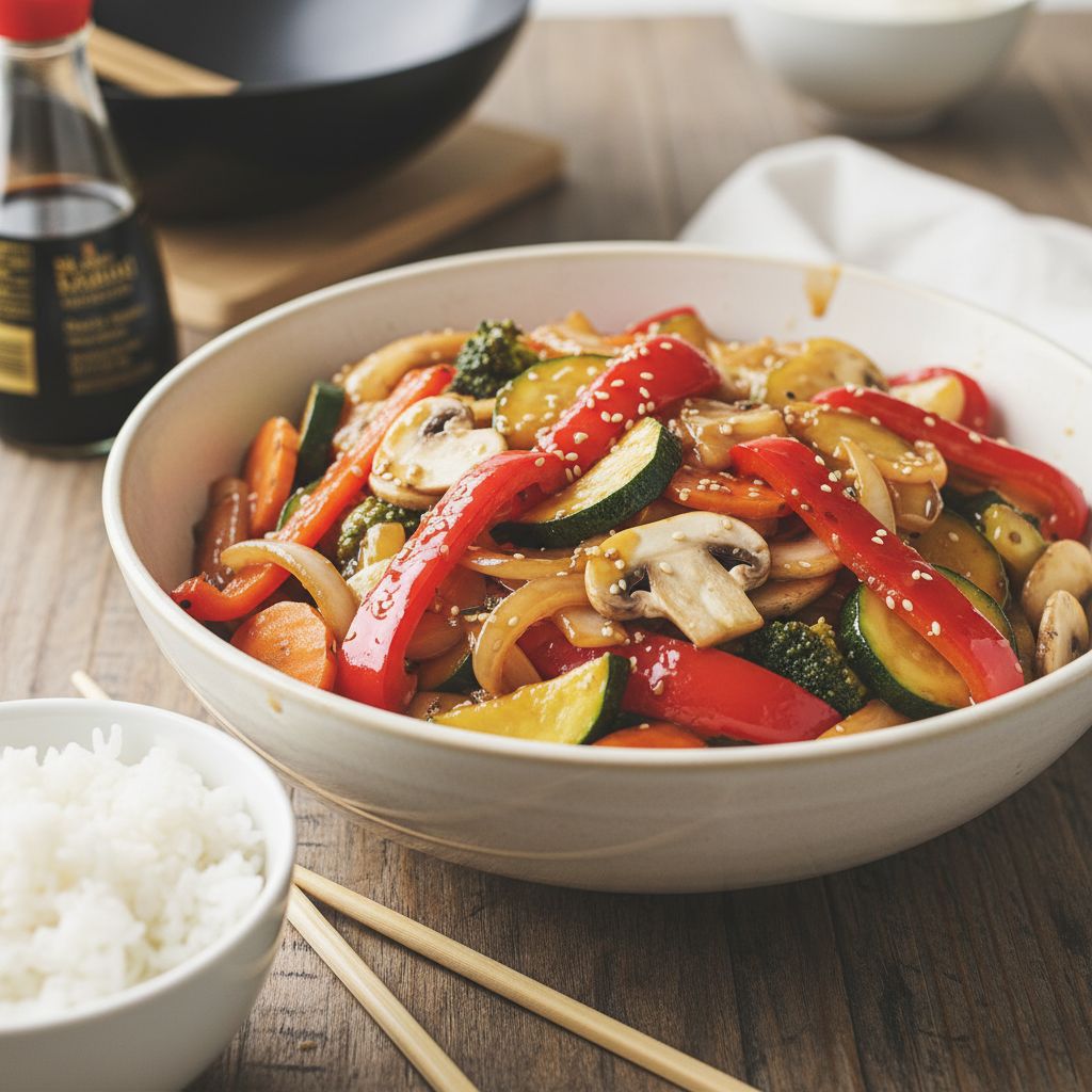 Legumes sauce aigre douce facon chinoise terminé