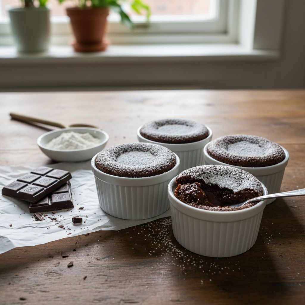 Moelleux au chocolat terminé