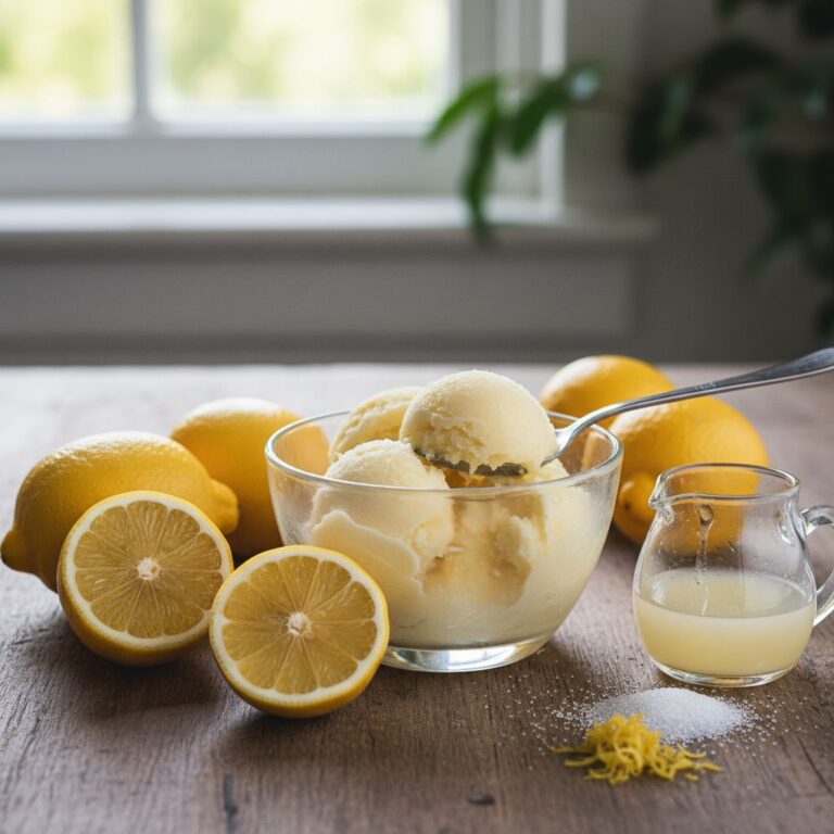 Sorbet citron recette facile rafraîchissante végétarienne