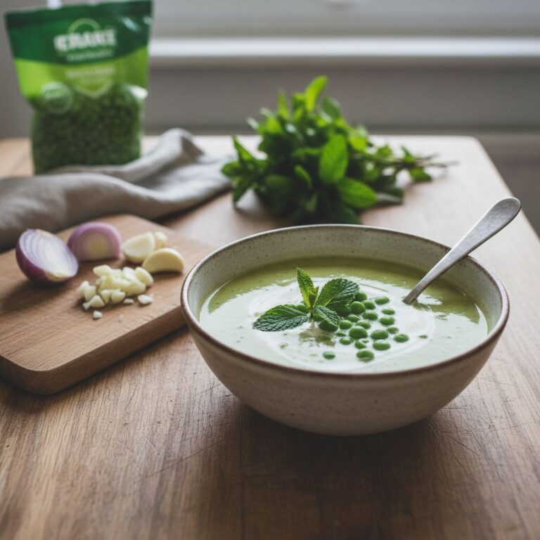 Velouté Petits Pois Menthe Recette Fraîcheur Printanière