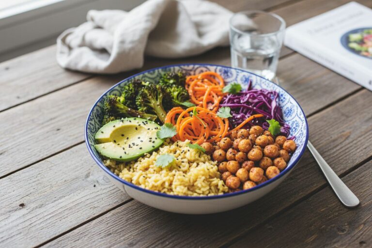 Buddha Bowl Recette facile, saine et pleine d'énergie Buddha Bowl Coloré Vitaminé Protéiné Tonus Buddha Bowl Végétarien Recette Express et Nutritive Buddha Bowl Repas Complet L équilibre parfait dans un bol Bowl Repas Recette Simple et Rapide pleine de saveurs