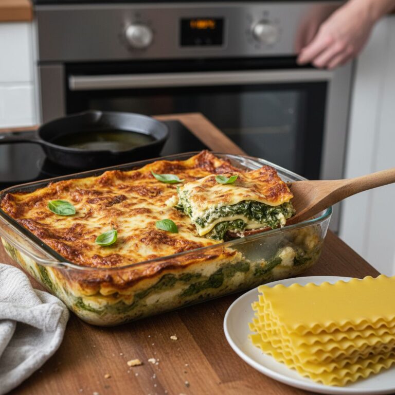 Lasagnes épinards ricotta Moelleuses, faciles et gourmandes