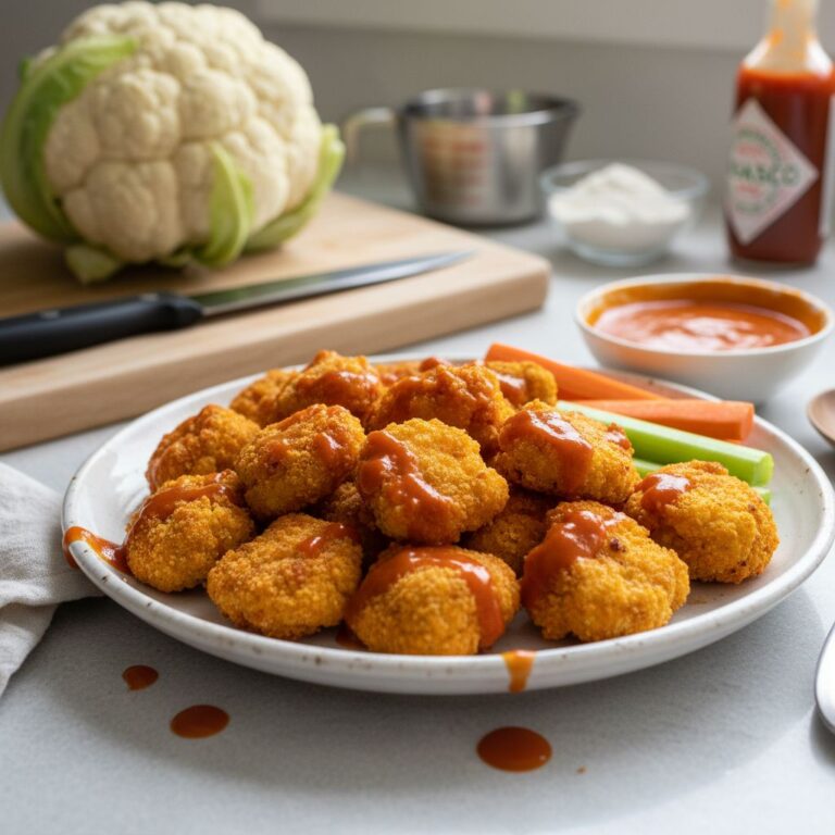Nuggets Chou Fleur Buffalo Apéro Croustillant Végétarien