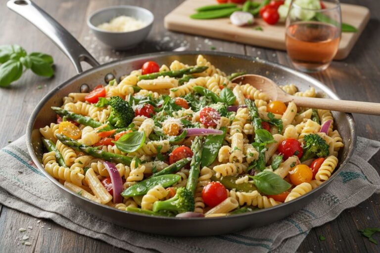 Pasta Primavera One Pan Recette Facile Saveurs Printanières