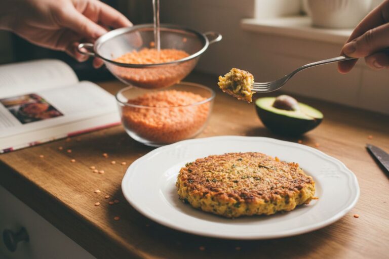 Steak lentilles corail Protéines végétales faciles et savoureuses