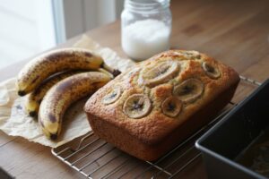 Cake vegan banane