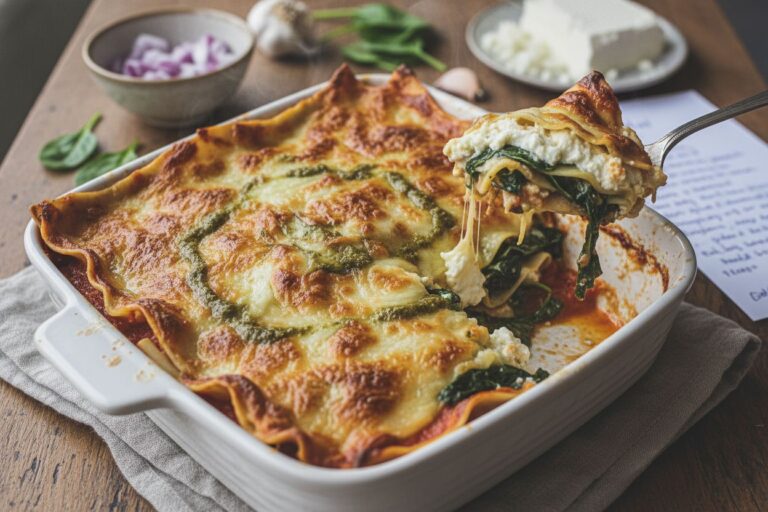 Lasagnes épinards ricotta recette végétarienne facile et gourmande