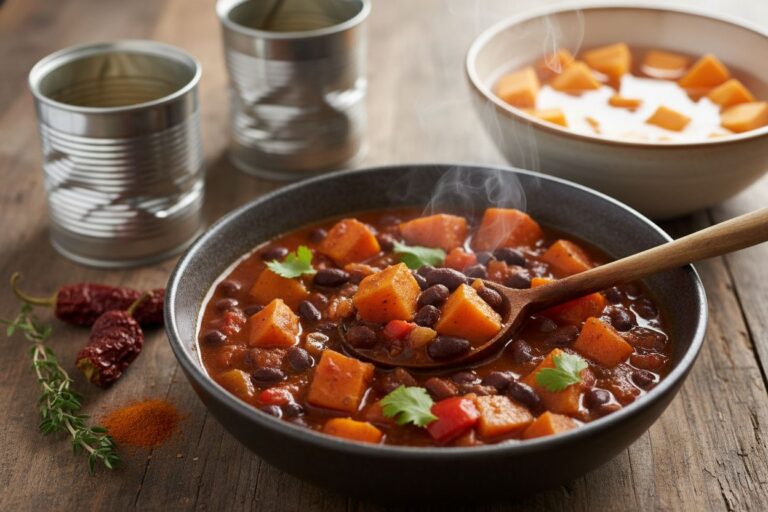 Ragoût Tex Mex Végétarien Haricots Noirs Patate Douce