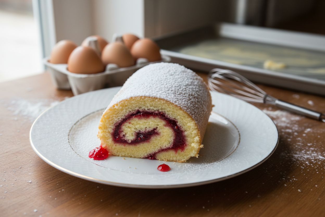 Gâteau roulé à la confiture