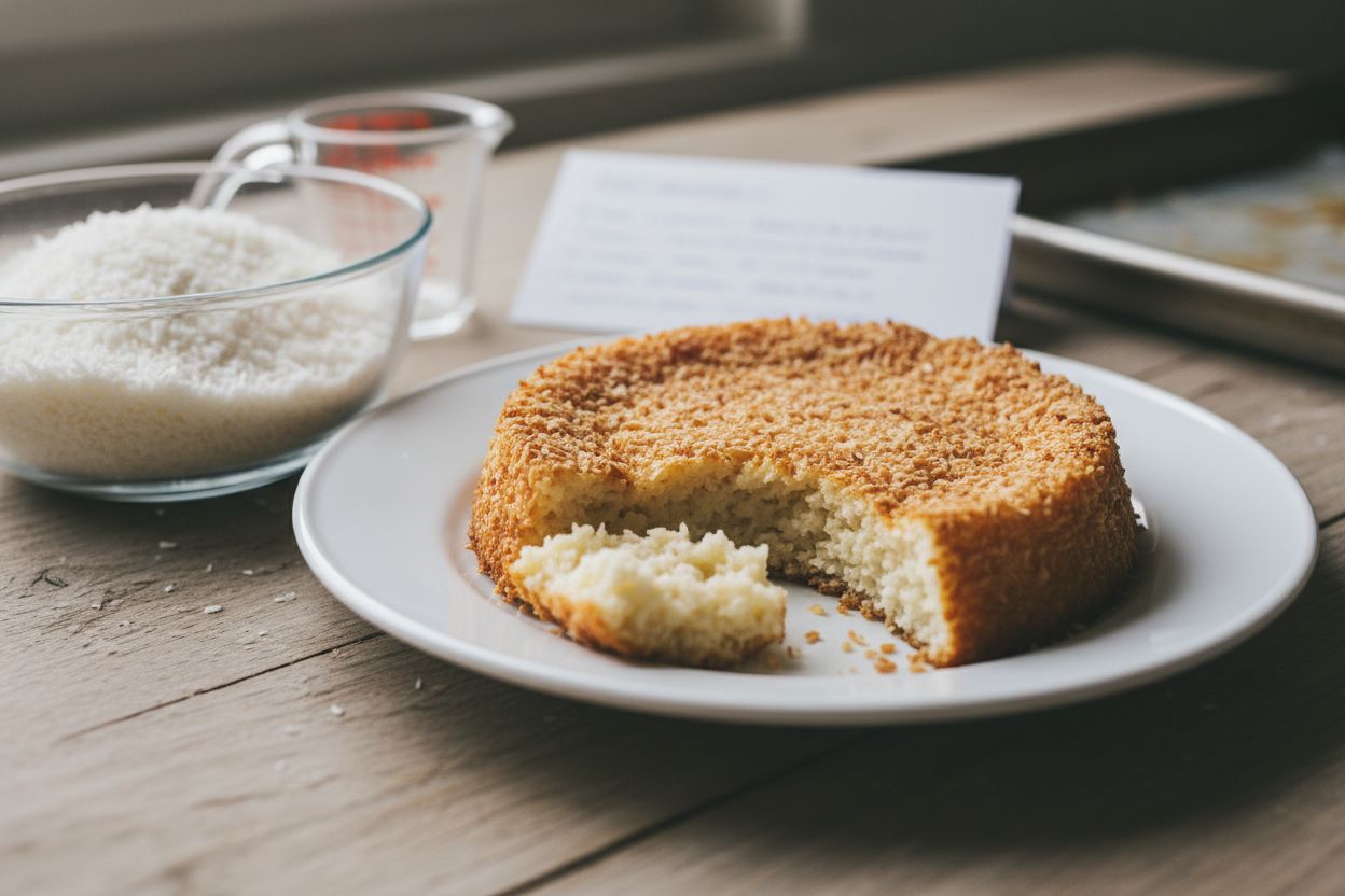 Fondant à la noix de coco terminé