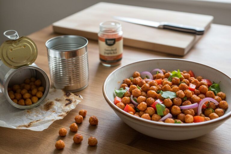 Pois chiches rôtis paprika fumé Salade saine gourmande