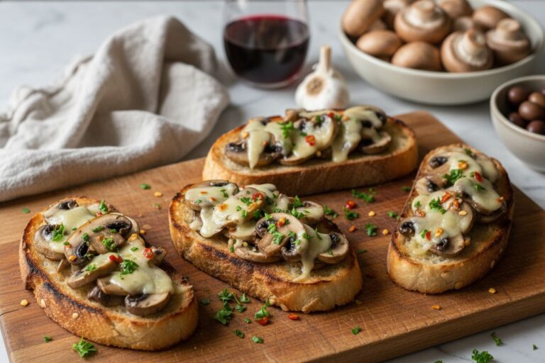 Tartines champignons ail comté Recette gourmande facile et rapide
