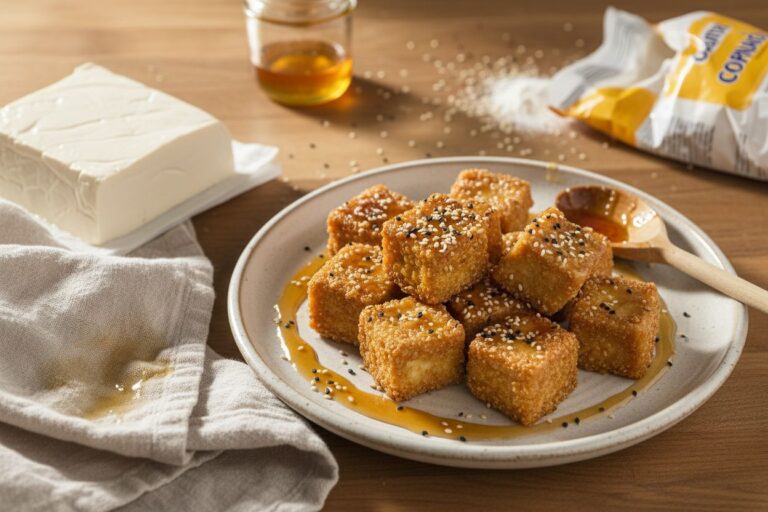Tofu Croustillant Sauce Miel Sésame Recette Facile et Gourmande