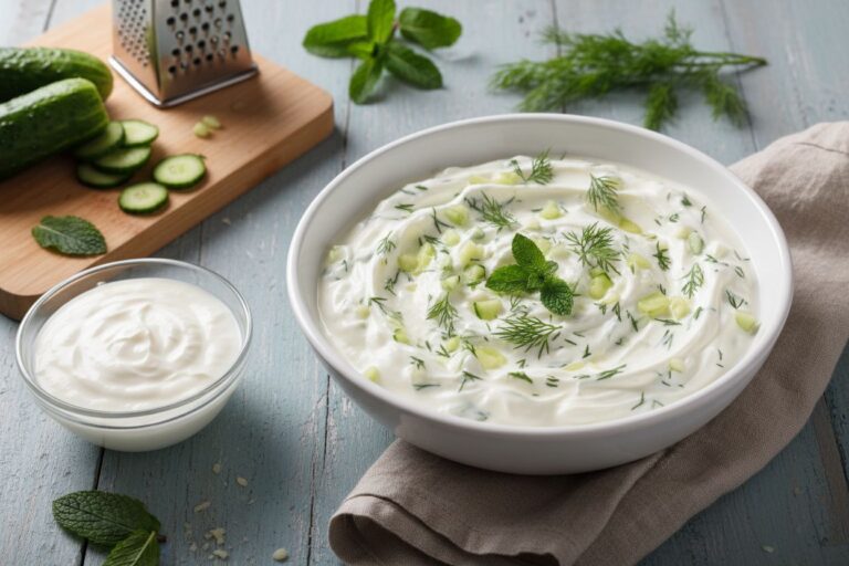 Tzatziki maison recette facile sauce grecque apéro healthy