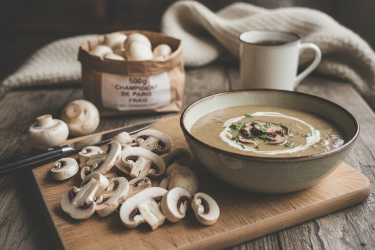 Velouté Champignons Crème végétale Recette réconfortante Provence