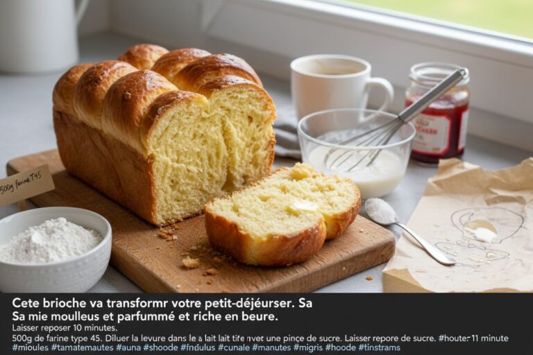 Brioche maison moelleuse recette facile et parfumée