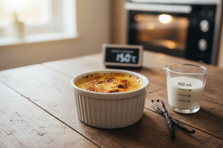 Crème brûlée vanille recette facile dessert gourmand croquant