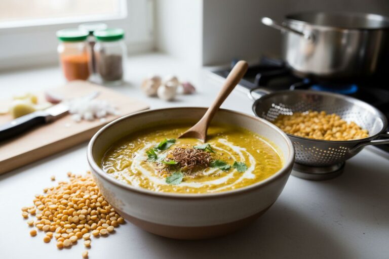 Curry de Pois Cassés Végétarien Recette Facile et Parfumée