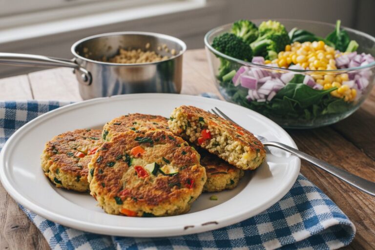 Galettes quinoa légumes Recette facile, énergisante et vitaminée