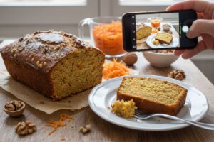 Gâteau aux carottes et noix