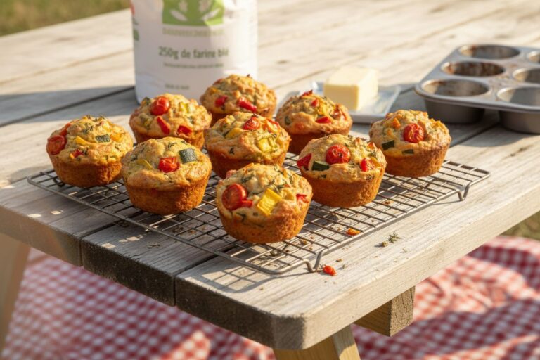 Muffins soleil légumes Provence recette facile pique nique apéro