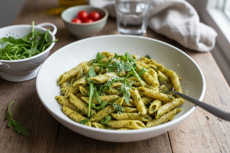 Pesto roquette Pâtes originales et savoureuses