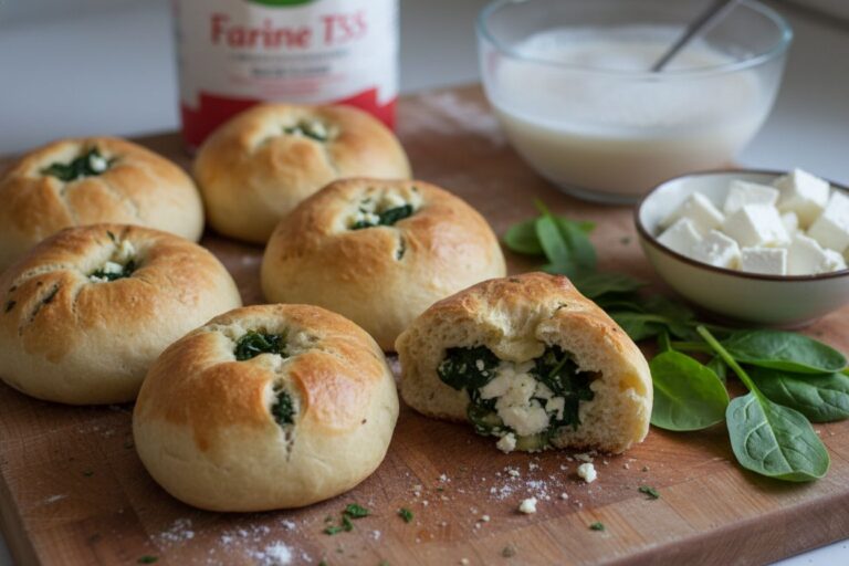 Petits pains épinards feta recette facile mozza gourmandise