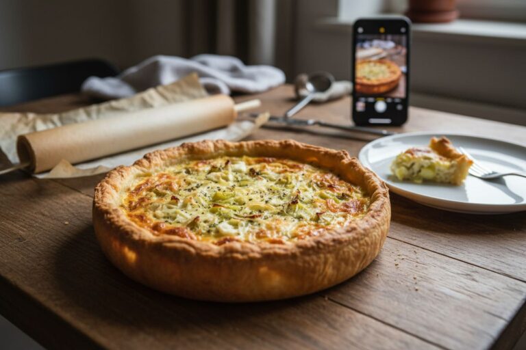 Quiche poireaux fromage recette facile et gourmande