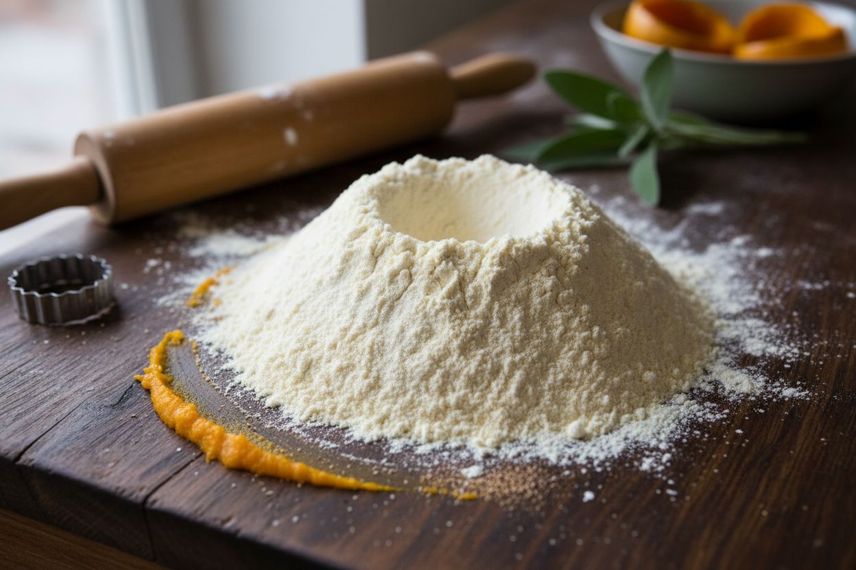 Raviolis maison à la citrouille
