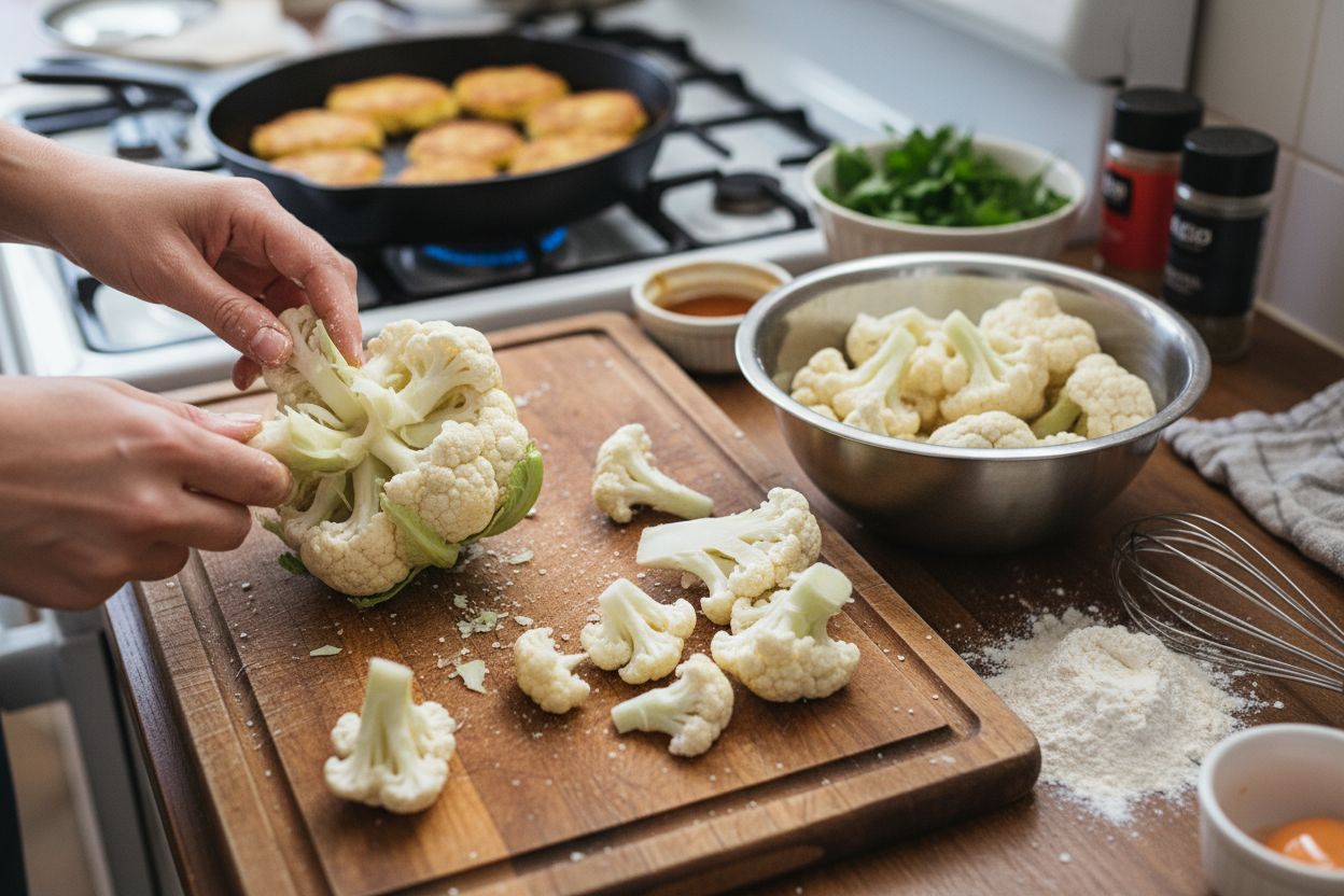 Beignets de chou-fleur croustillants