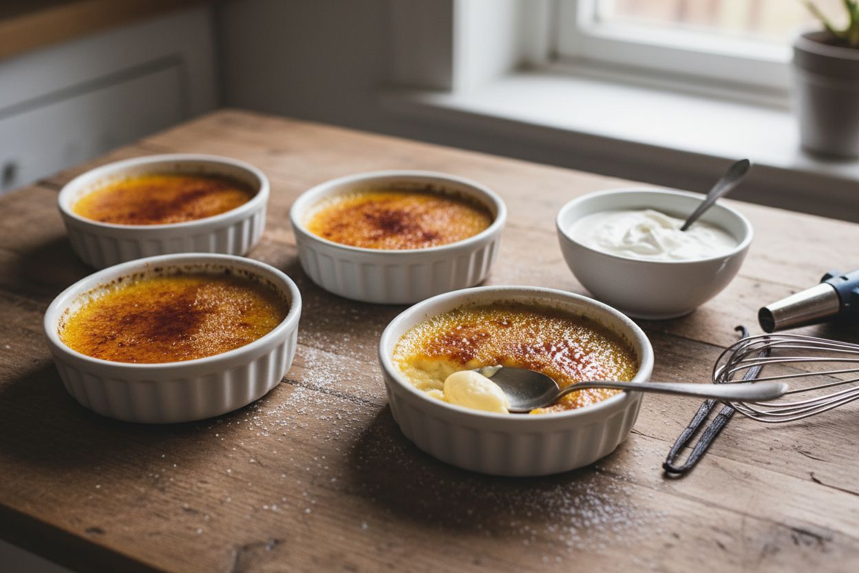 Crème brûlée à la vanille