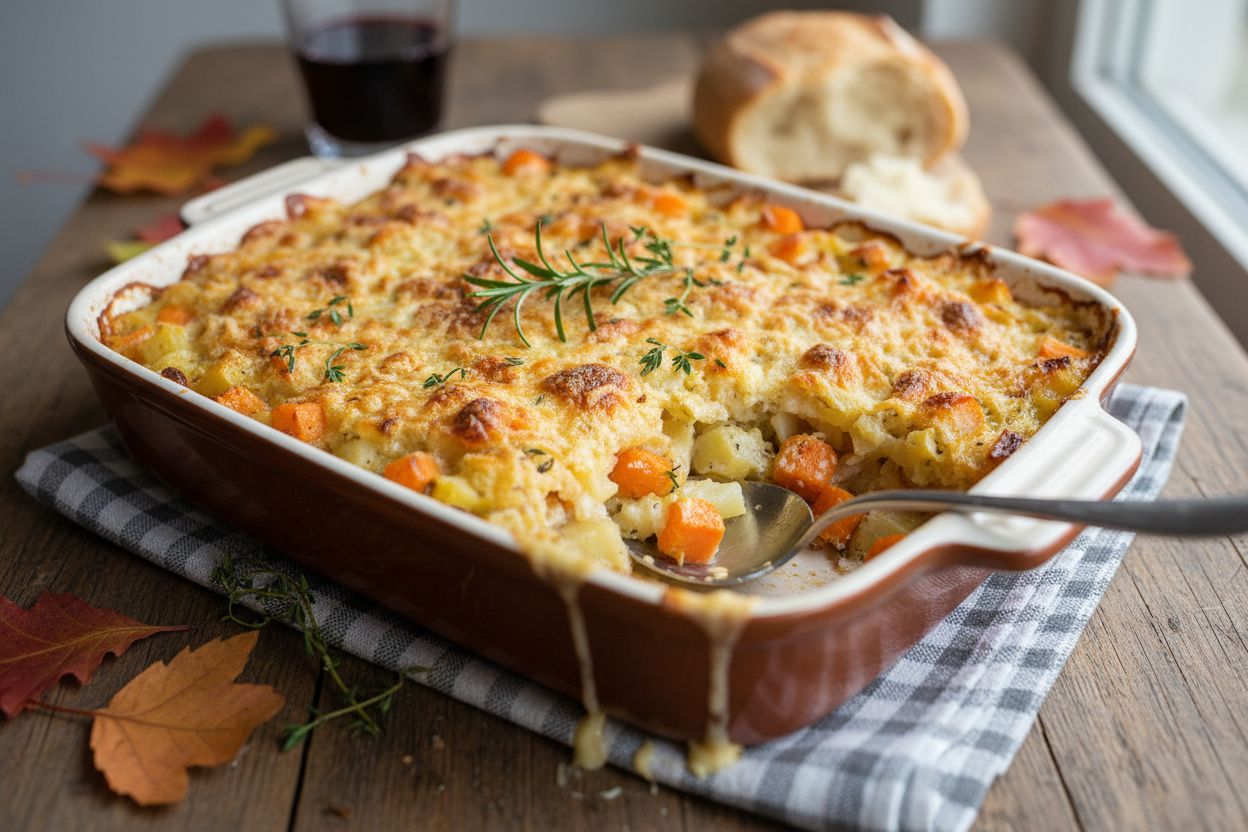 Gratin de légumes racines