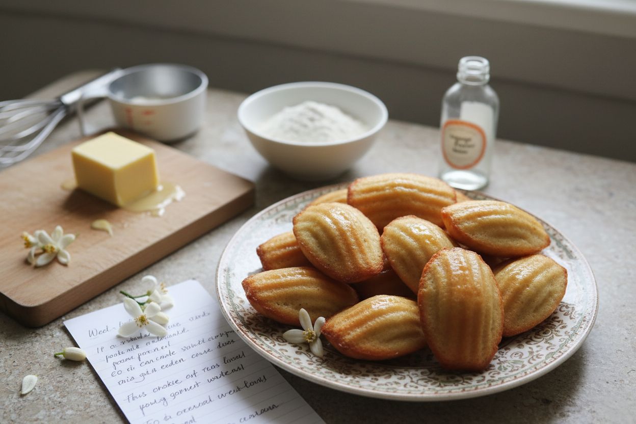 Madeleines à la fleur d’oranger
