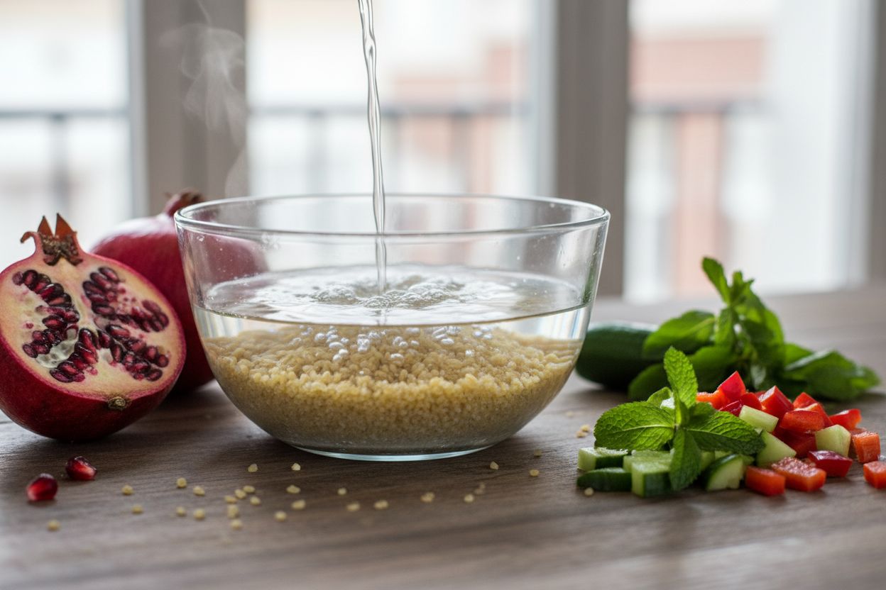 Salade de boulgour et grenade