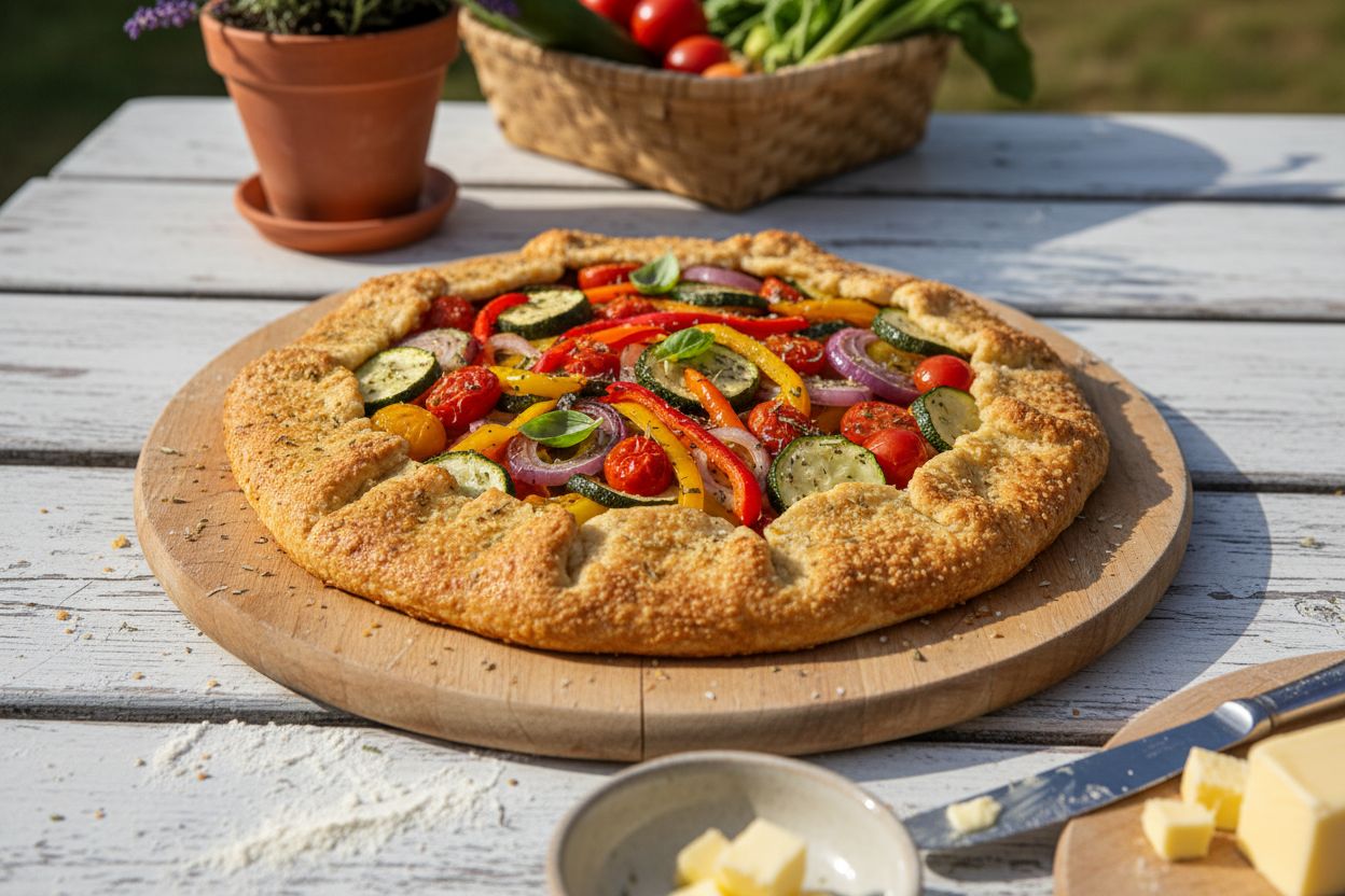 Tarte rustique aux légumes d’été