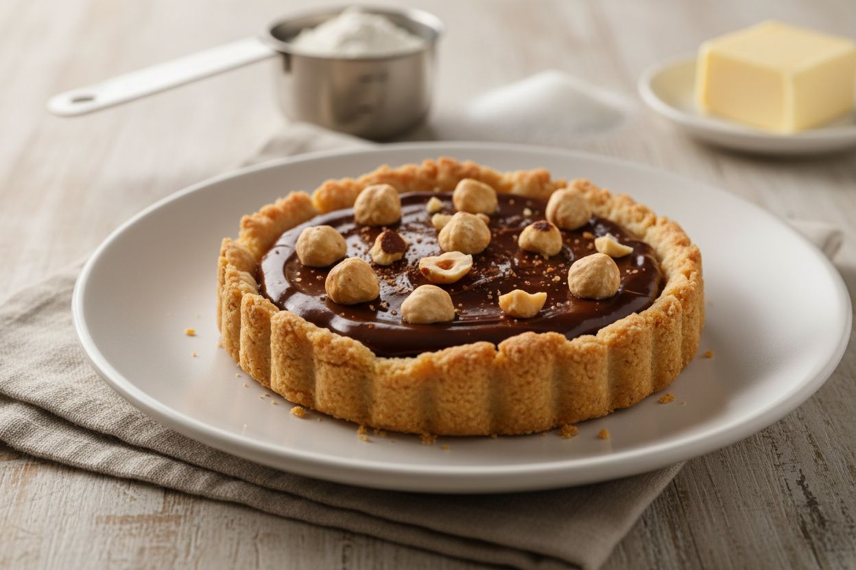 Tartelette au chocolat et noisettes