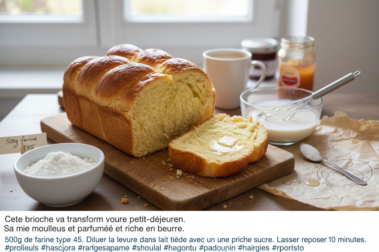 Brioche maison sucrée terminé