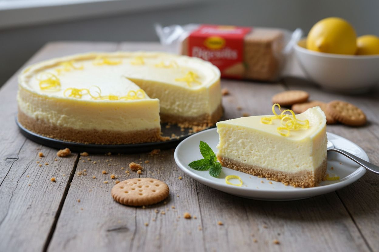 Cheesecake au citron terminé