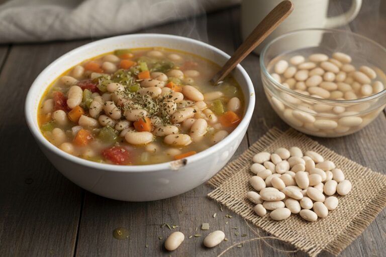 Soupe Haricots Blancs Légumes Recette Réconfortante Provence