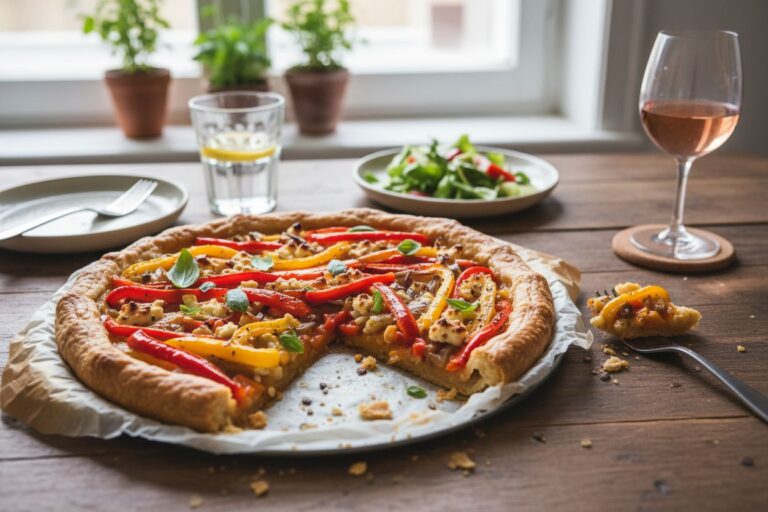 Tarte aux Poivrons Colorée Recette Végétarienne Gourmande