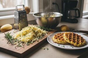 Gaufres de pommes de terre aux herbes