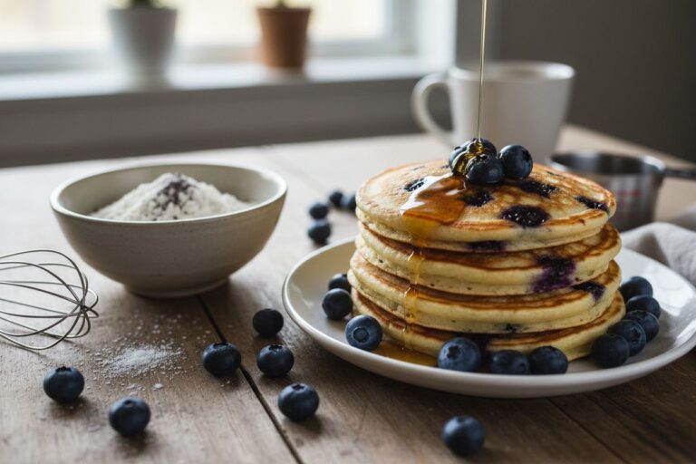 Pancakes moelleux aux myrtilles Recette facile et gourmande