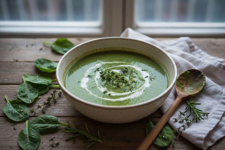 Soupe épinards coco Provence Recette facile et réconfortante