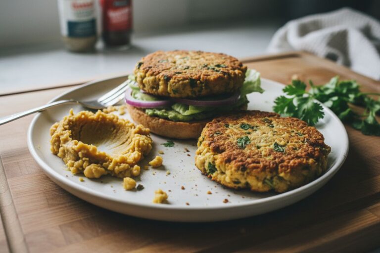 Galettes pois chiches coriandre recette facile protéines végétales